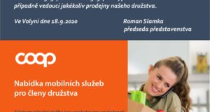 VÝZVA PRO ČLENY DRUŽSTVA
