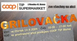 POZVÁNKA NA GRILOVAČKU S COOP TIP BLATNÁ