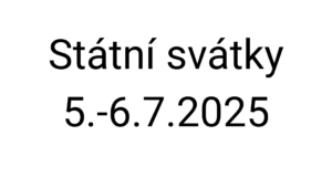 Státní svátky 5.–6. 7. 2025 – Prodejní doba