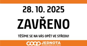 28. LISTOPADU 2025 MÁME ZAVŘENO