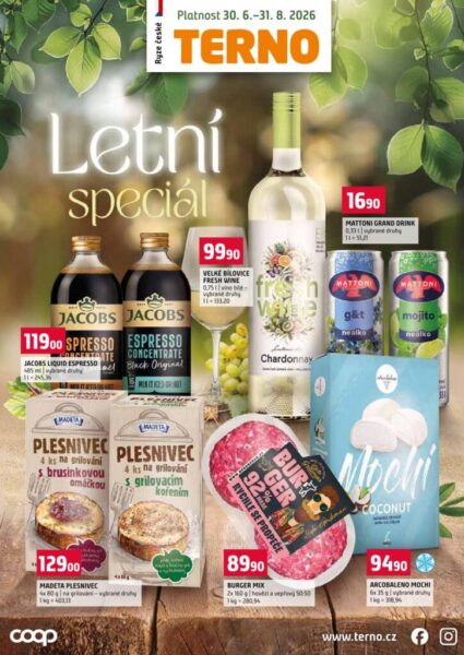 Letní speciál Terno 30.6.-31.8.2026
